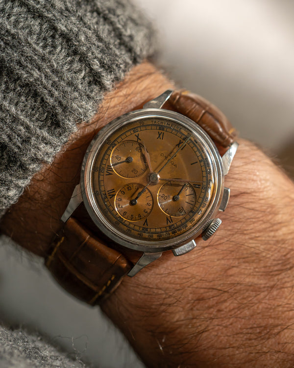 Omega Chronograph CK2277-1 – Tropical Dial – 1940’s