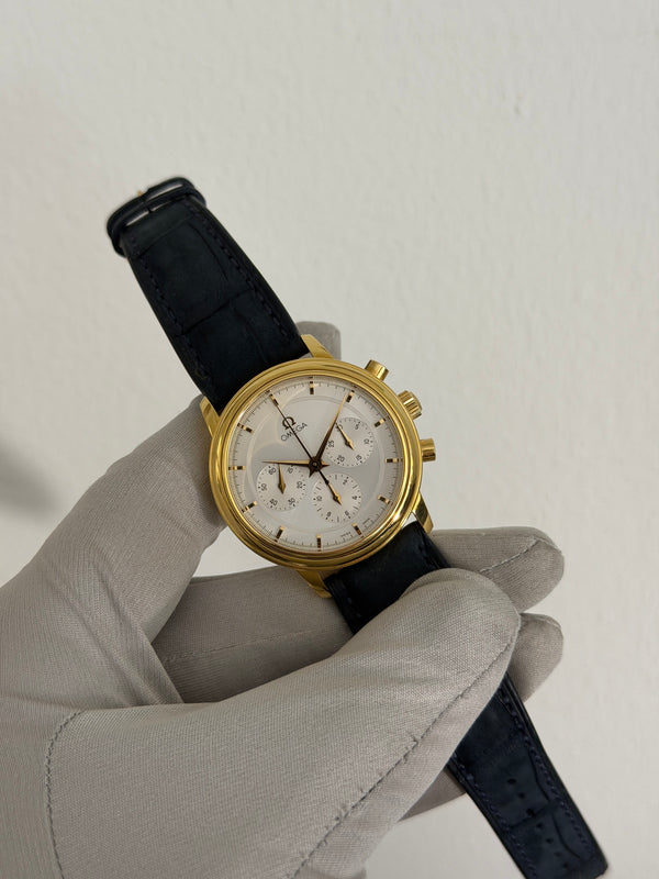 Omega Watch De Ville Prestige Chronograph 4140.31.00 - 18K Yellow Gold - Box & Papers - 2017
