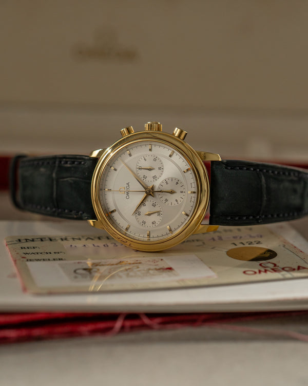 Omega Watch De Ville Prestige Chronograph 4140.31.00 - 18K Yellow Gold - Box & Papers - 2017