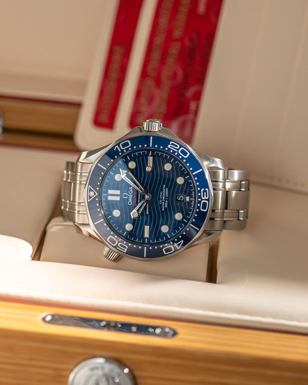 Omega Watch Seamaster Diver 300M 210.30.42.20.03.001 - Blue Wave Dial - Full Set - 2023