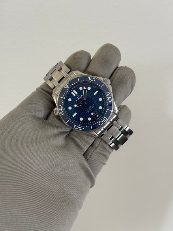 Omega Watch Seamaster Diver 300M 210.30.42.20.03.001 - Blue Wave Dial - Full Set - 2023