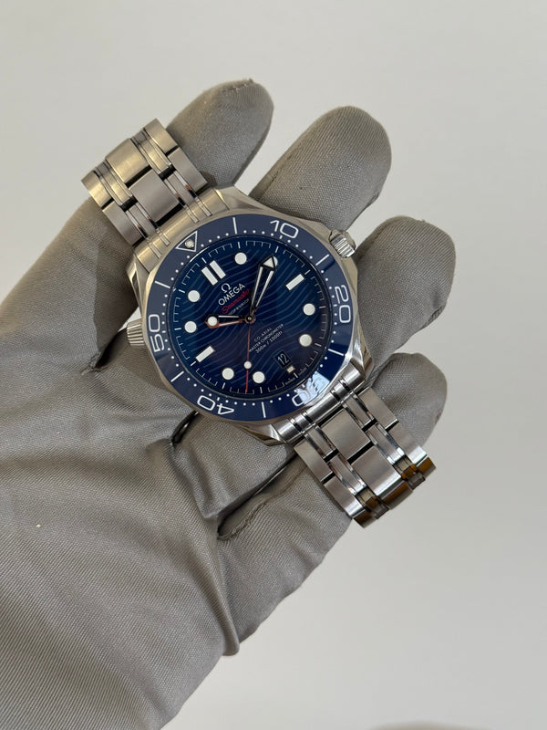 Omega Watch Seamaster Diver 300M 210.30.42.20.03.001 - Blue Wave Dial - Full Set (2025)