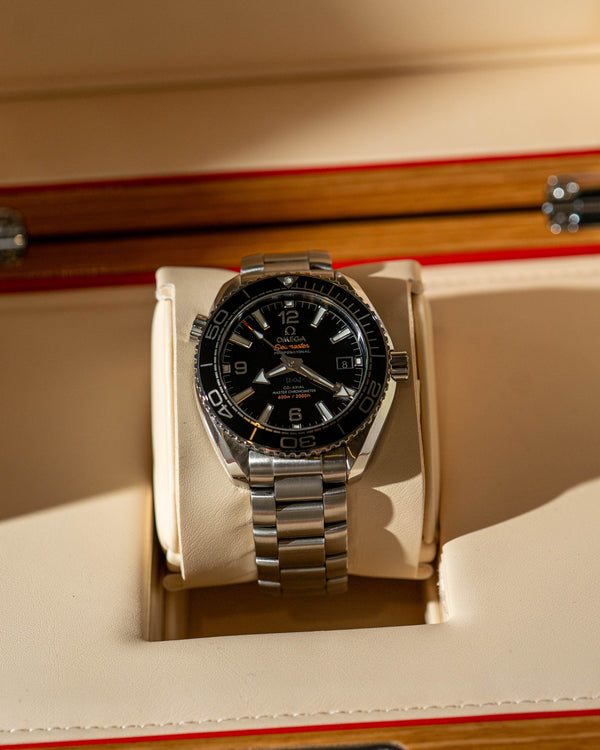 Omega Seamaster Planet Ocean 39.5mm 215.30.40.20.01.001 - Black Dial - Full Set (2020)