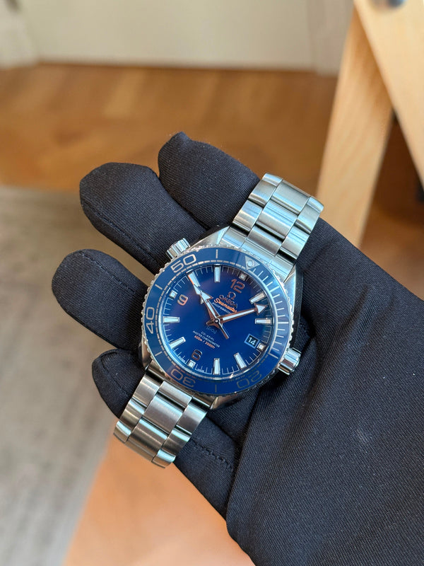 Omega Watch Seamaster Planet Ocean 600M 215.30.44.21.03.001 - Blue Dial - Full Set - 2024