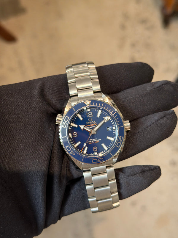 Omega Watch Seamaster Planet Ocean 600M 39.5mm 215.30.40.20.03.001 - Blue Ceramic - Full Set - 25% VAT - 2026