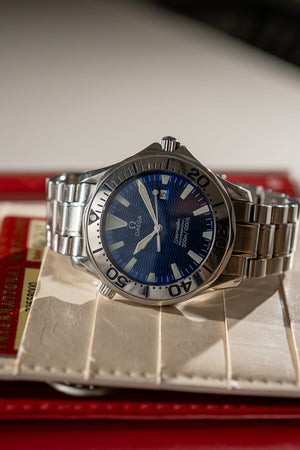 Omega Watch Seamaster Professional 300m Quartz 2265.80.00 - Electric Blue - Full Set & Service Papers (2006)
