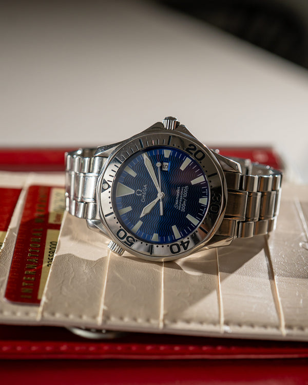 Omega Watch Seamaster Professional 300m Quartz 2265.80.00 - Electric Blue - Full Set & Service Papers (2006)