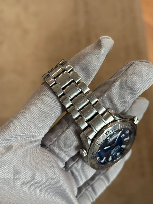 Omega Watch Seamaster Professional 300m Quartz 2265.80.00 - Electric Blue - Full Set & Service Papers (2006)