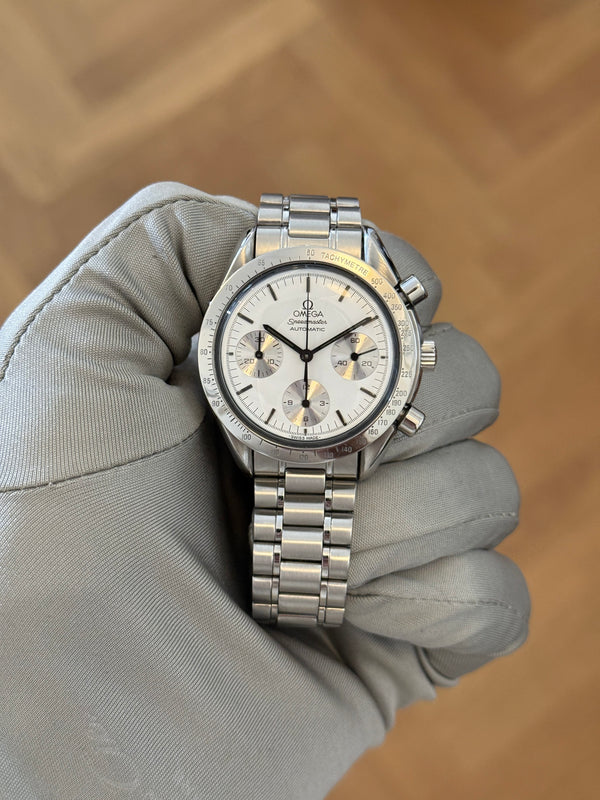 Omega Speedmaster Reduced Albino 175.0032 - White Dial Automatic Chronograph (1999)