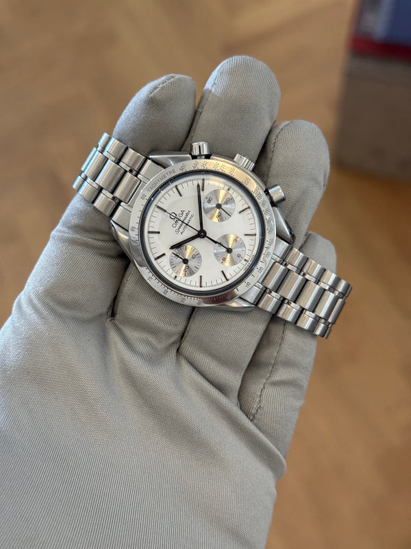 Omega Speedmaster Reduced Albino 175.0032 - White Dial Automatic Chronograph (1999)