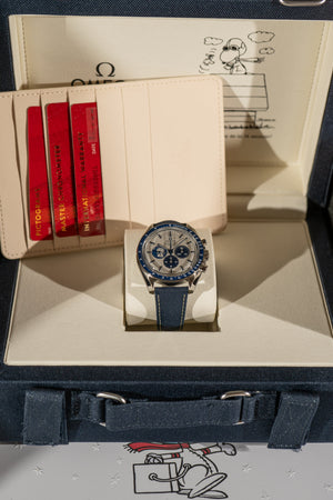 Omega Speedmaster “Silver Snoopy Award” 50th Anniversary – 310.32.42.50.02.001 – Full Set (2024)