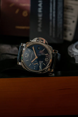 Panerai Watch Luminor Due 38 PAM01273 - Blue Sunburst Dial - Full Set - 2023