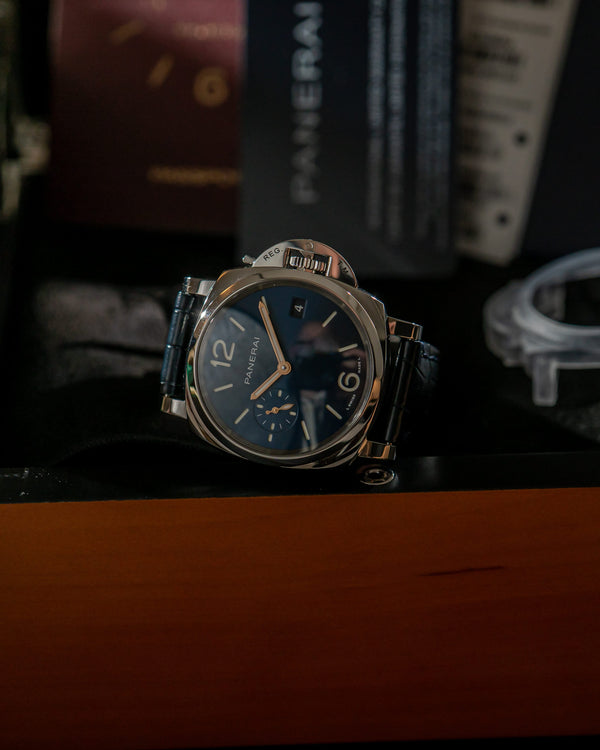 Panerai Watch Luminor Due 38 PAM01273 - Blue Sunburst Dial - Full Set - 2023