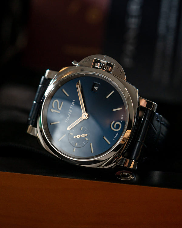 Panerai Watch Luminor Due 38 PAM01273 - Blue Sunburst Dial - Full Set - 2023