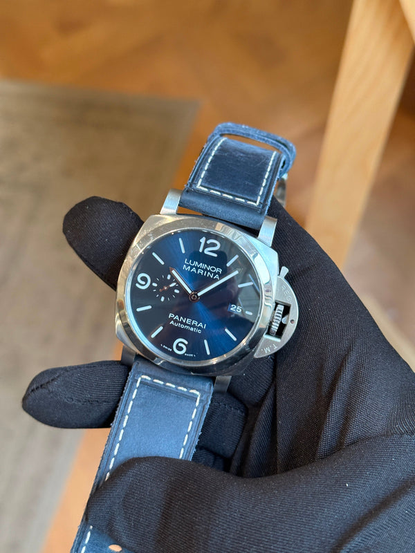 Panerai Watch Luminor Marina PAM01313 - Blue Dial - Full Set - 2020