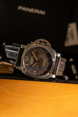 Panerai Watch Luminor Marina PAM01351 - Titanium Brown Dial - Full Set - 2018