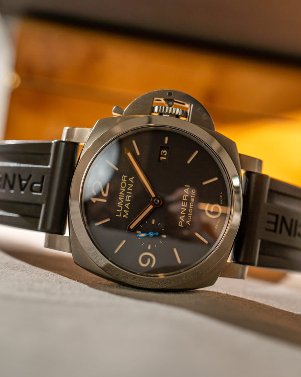 Panerai Watch Luminor Marina PAM01351 - Titanium Brown Dial - Full Set - 2018