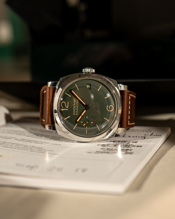 Panerai Radiomir 1940 PAM00736 – Green Dial – Full Set (2017)