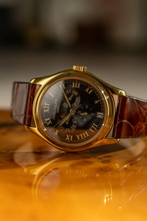 Patek Philippe Watch Annual Calendar 5035J - Black Dial Yellow Gold - Watch Only (ca. 2000s)