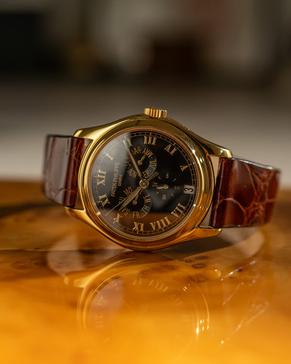 Patek Philippe Watch Annual Calendar 5035J - Black Dial Yellow Gold - Watch Only (ca. 2000s)