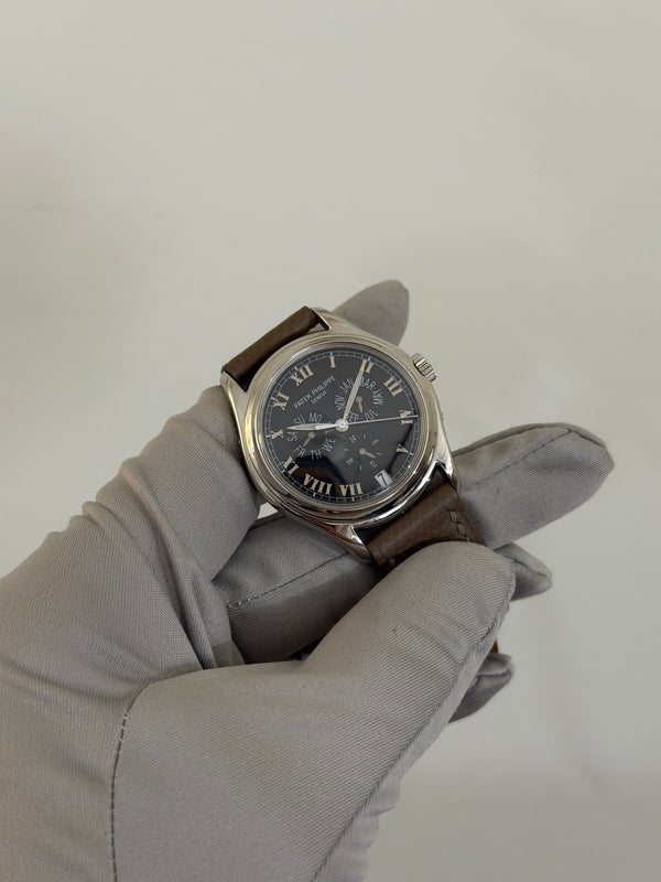 Patek Philippe Watch Annual Calendar 5035P - Platinum - Black Dial - Box & Extract - 2001