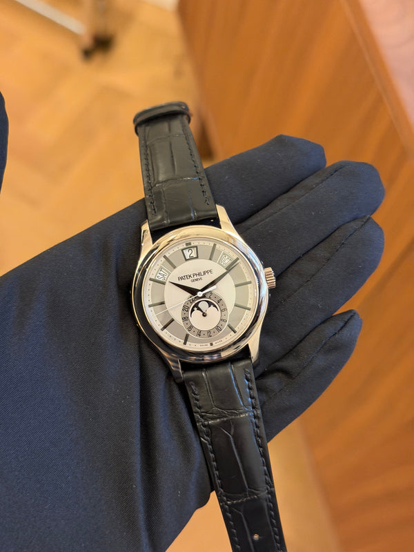 Patek Philippe Watch Annual Calendar 5205G - Silver Opaline Dial - Watch Only