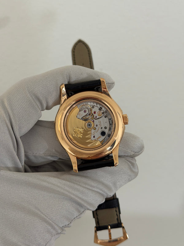 Patek Philippe Watch Annual Calendar 5205R-010 - Rose Gold Black Dial - Full Set - 2023