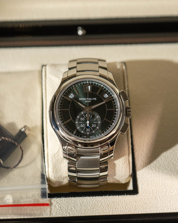 Patek Philippe Annual Calendar Chronograph 5905/1A - Green Dial - Full Set (Like New)