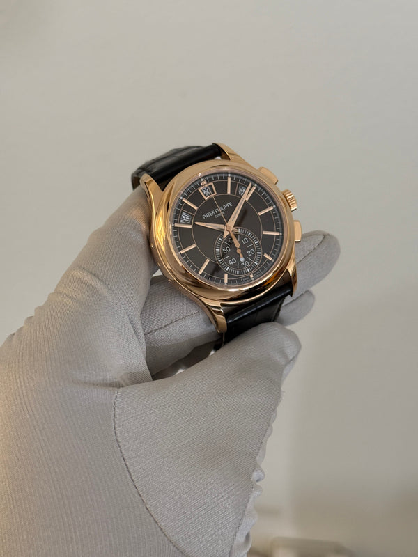Patek Philippe Watch Annual Calendar Chronograph 5905R-001 - Rose Gold - Brown Dial - Full Set - 2023