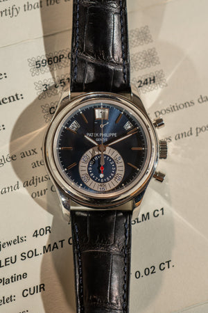 Patek Philippe Annual Calendar Chronograph 5960P – Platinum – Full Set (2010)