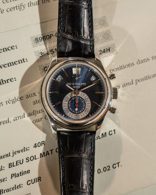 Patek Philippe Annual Calendar Chronograph 5960P – Platinum – Full Set (2010)