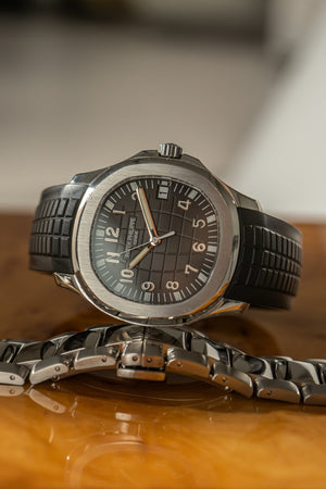 Patek Philippe Watch Aquanaut 5167/1A - Black Dial - Bracelet & Rubber Strap - Watch Only