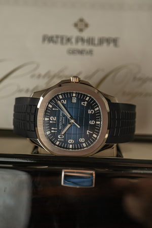 Patek Philippe Watch Aquanaut 5168G-001 - White Gold - Blue Dial - Full Set - 2020