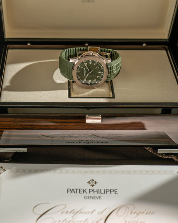 Patek Philippe Aquanaut 5168G - Khaki Green Dial - Full Set (2021)