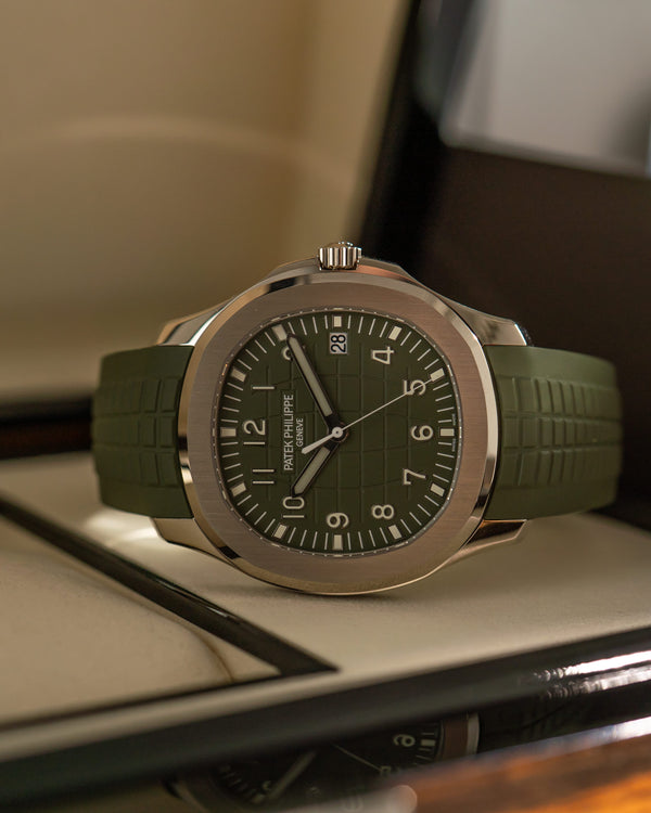 Patek Philippe Aquanaut 5168G - Khaki Green Dial - Full Set (2021)