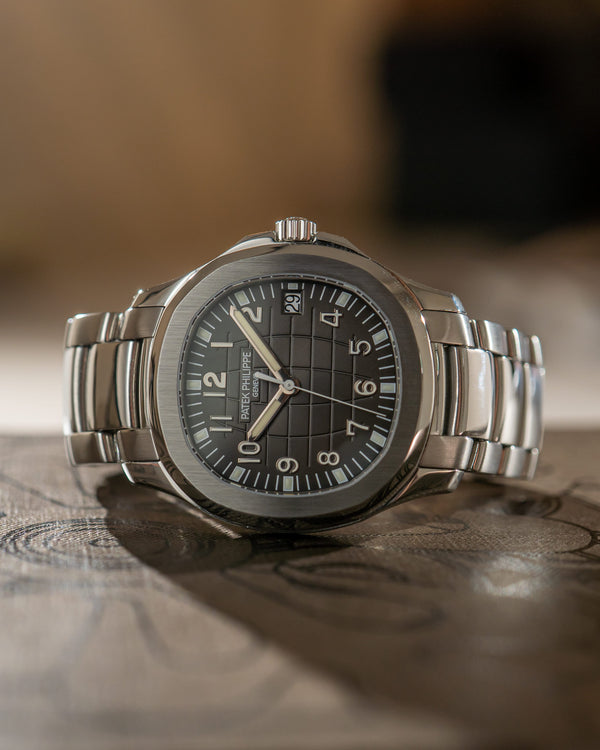Patek Philippe Watch Aquanaut Jumbo 5167/1A - Black Embossed Dial - Steel Bracelet - Watch Only