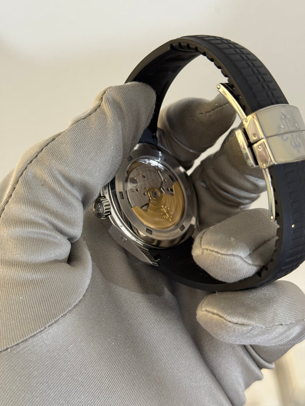 Patek Philippe Watch Aquanaut Travel Time 5164A - Black Embossed Dial - Full Set, Serviced 2024 - 2013