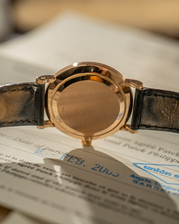 Patek Philippe Calatrava 3919R – Porcelain Dial – Full Set (2003)