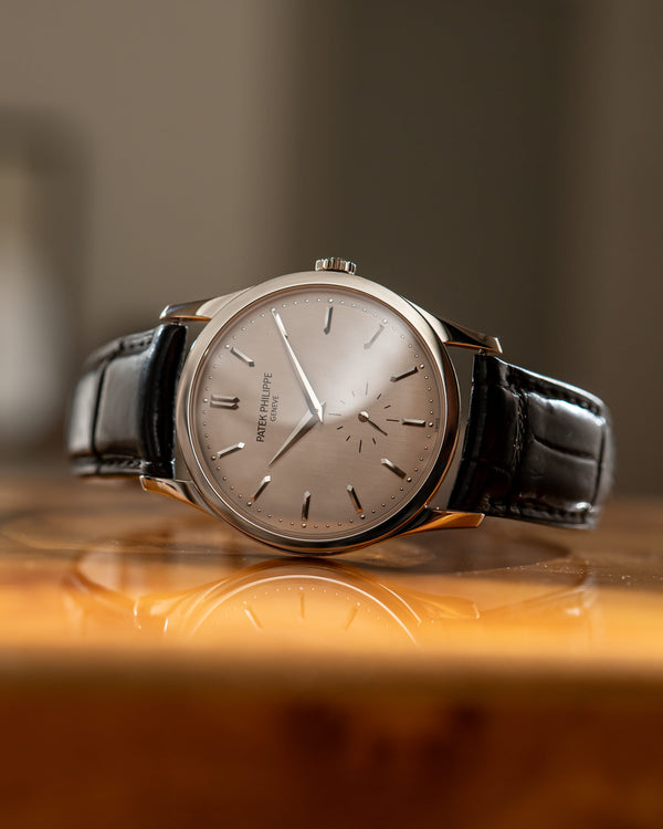Patek Philippe Watch Calatrava 5196G - White Gold Silver Dial - Watch Only