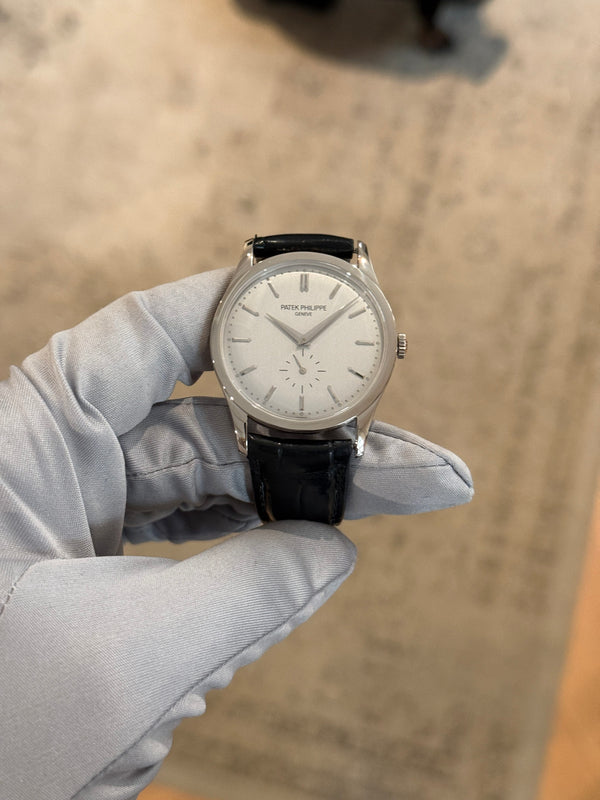 Patek Philippe Watch Calatrava 5196G - White Gold Silver Dial - Watch Only