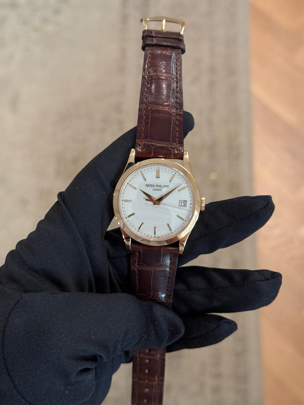Patek Philippe Watch Calatrava 5296R-001 - Rose Gold Silver Dial - Papers Only (2009)