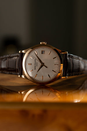 Patek Philippe Watch Calatrava 5296R-001 - Rose Gold Silver Dial - Papers Only (2009)