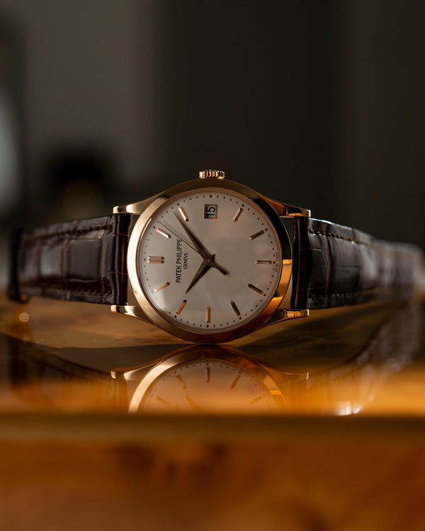 Patek Philippe Watch Calatrava 5296R-001 - Rose Gold Silver Dial - Papers Only (2009)
