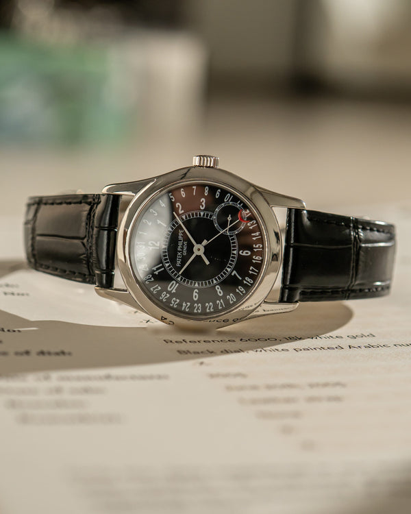 Patek Philippe Watch Calatrava 6000G - Black Dial - Extract from the Archives - 2005