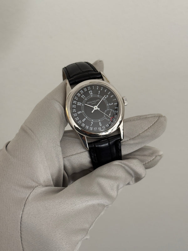 Patek Philippe Watch Calatrava 6000G - Black Dial - Extract from the Archives - 2005