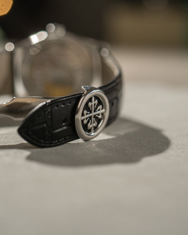 Patek Philippe Calatrava 6000G - Black Dial - White Gold