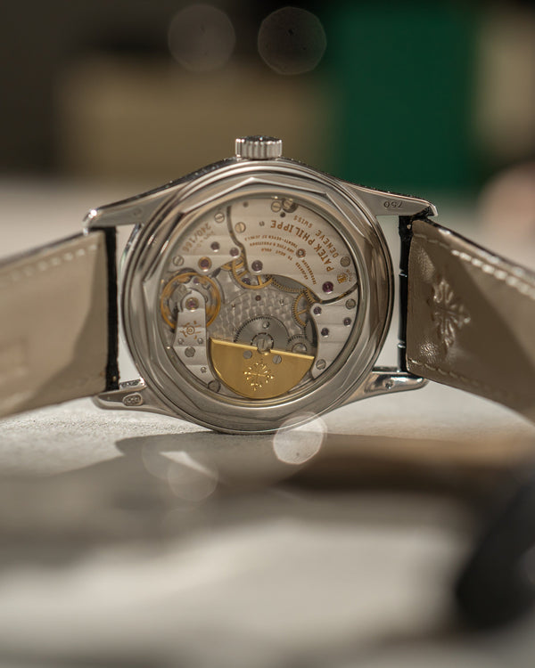 Patek Philippe Calatrava 6000G - Black Dial - White Gold