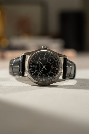 Patek Philippe Calatrava 6000G - Black Dial - White Gold