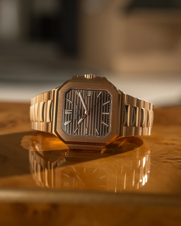 Patek Philippe Watch Cubitus 7128/1R - Rose Gold - Brown Dial - Full Set - 2025