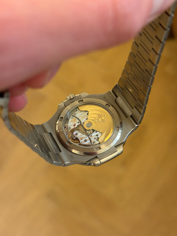 Patek Philippe Watch Patek Philippe Nautilus 5713/1G-010 - White Gold Diamond Bezel - Full Set - 2014